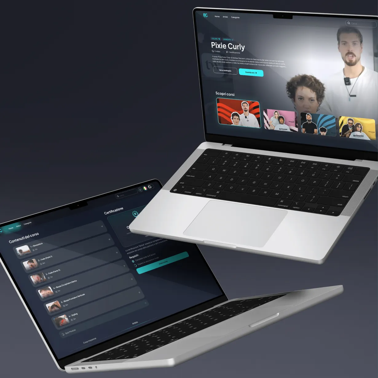 Piattaforma BeConcept: catalogo corsi