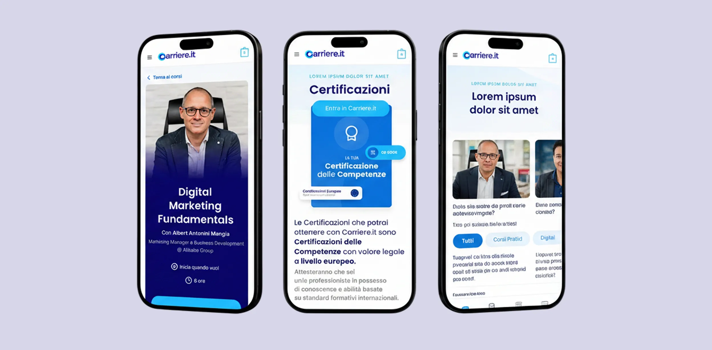 UI Carriere.it: checkout