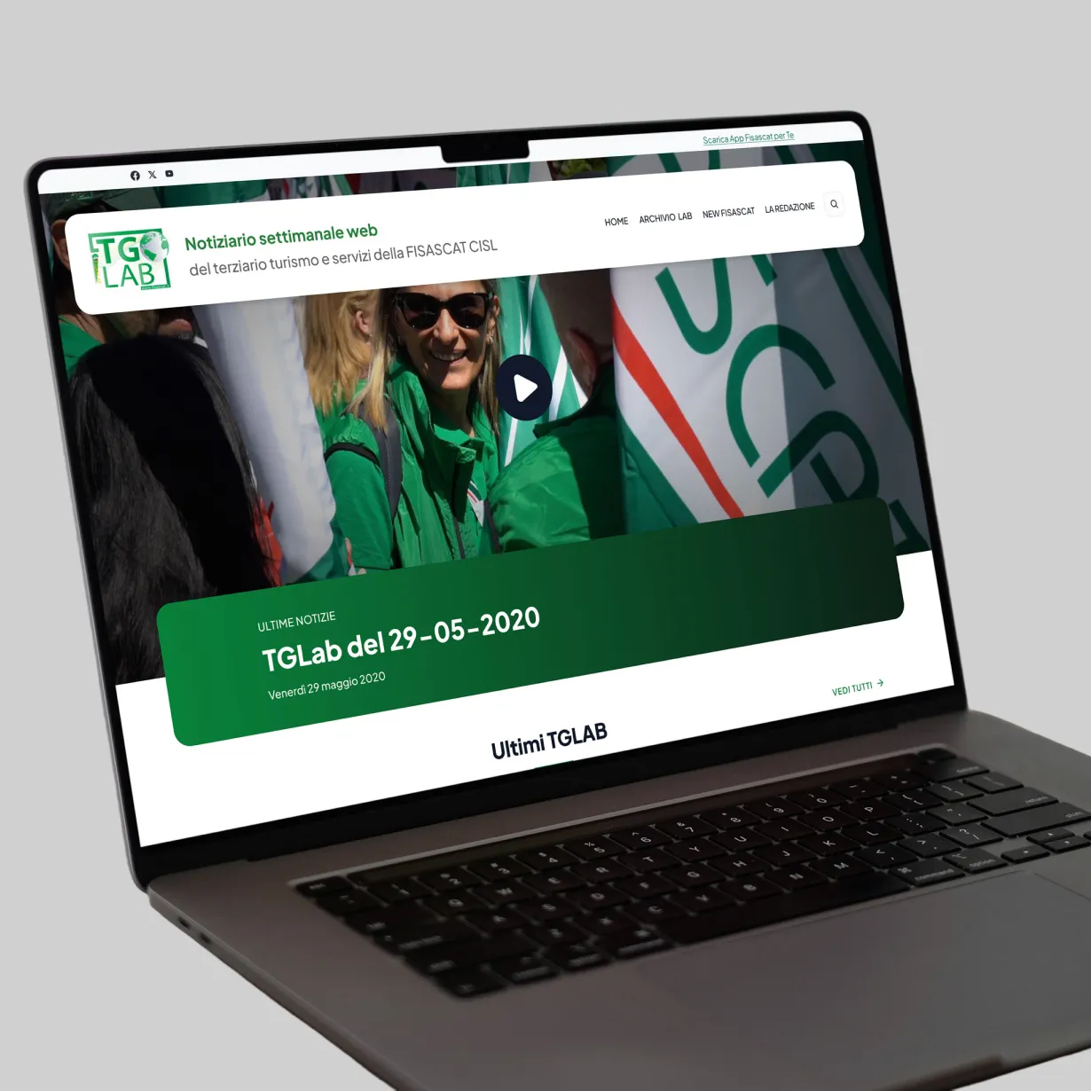 UI Fisascat: versione mobile