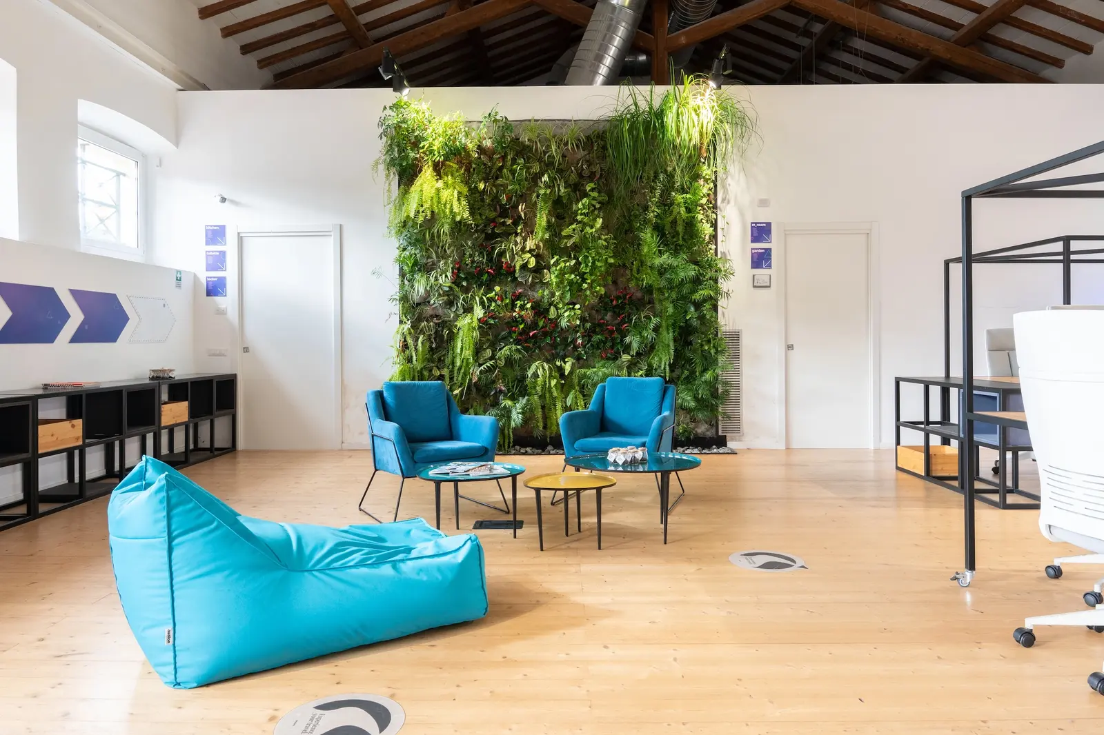 La zona lounge della Next Digital Farm